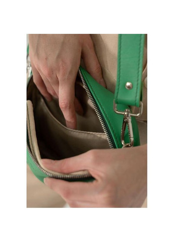 Сумка жіноча шкіряна через плече Holly зелена The Wings (302008401)