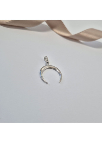 Серебряная подвеска оберег амулет Лунница без камней серебро 925 пробы родированное вс406р 1.29г Nobrand (364202090)