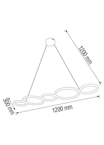 Люстра LED "OLYMPIC" 45W черная Horoz Electric (385172455)