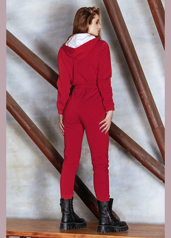 Комбінезон Seventeen комбінезон-брюки однотонний червоний спортивний тринитка