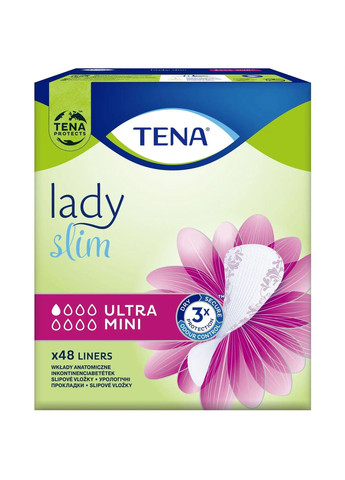 Урологічні прокладки Lady Slim Ultra Mini, 48 шт. Tena 761182 (328446834)