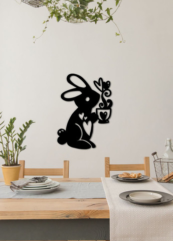 Современная картина на кухню, декор для комнаты "Солнечный зайка", оригинальный подарок 40х30 см Woodyard (291842122)