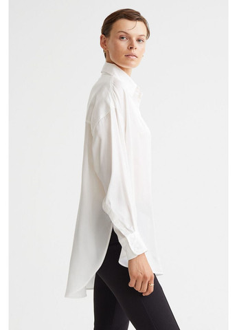 Атласна сорочка оверсайз H&M (352613063)