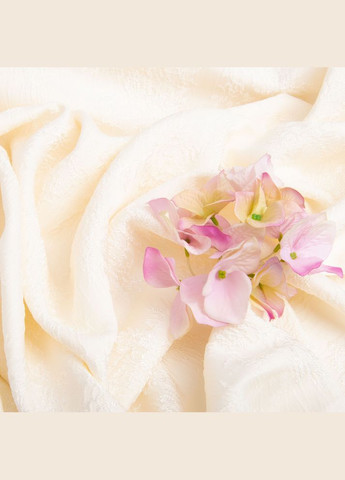 Тканина костюмна жакард Букет 190 г/м2 150 см віскоза бавовна, натуральний крем IDEIA (347599573)