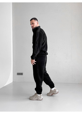 Зимний мужской костюм Move флис полар черный No Brand (365716050)