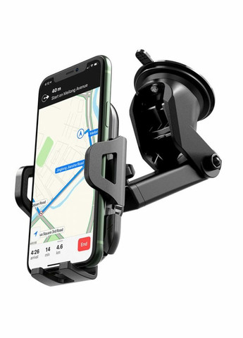 Тримач для мобільного CA76 Touareg one-touch center console car holder Black Hoco (300682419)