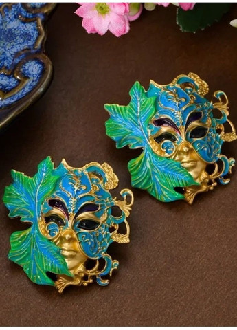 Ошатні сережки маски з естетикоюкарнавал, 1123 No Brand (365730750)