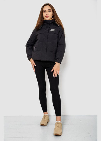 Черная куртка женская демисезонная с рукавом реглан,, 244re115 Ager