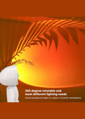 Аккумуляторный ночник-проектор заката NH-09, Sunset Lamp White VHG (334305062)