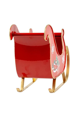 Набор из 2 металлических саней, красный, 27х42 см ELISEY (366321355)