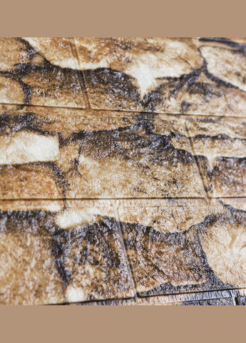 Самоклеющаяся декоративная 3D панель желтые валуны 700х770х5мм 3D Loft (298400536)