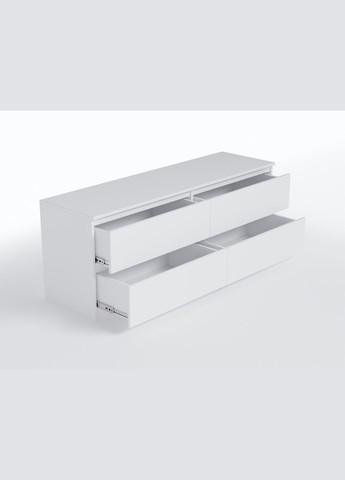 Тумба під телевізор ТВ/ТV 4 шухляди Т-223 Білий MORELI (335422954)