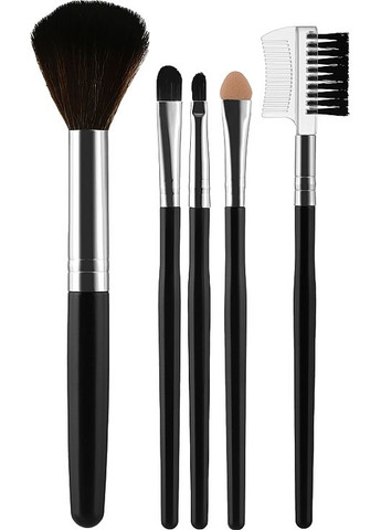 Набір пензлів CS-005BL, чорний Makeup Brush Set Black 5шт (1058728-27065514) Cosmo shop (368608288)