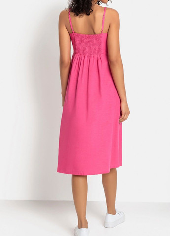 Розовое повседневный платье Lascana однотонное