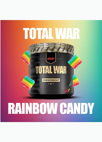 Предтренировочный комплекс Total War 441g (Rainbow Candy) Redcon1 (280951500)