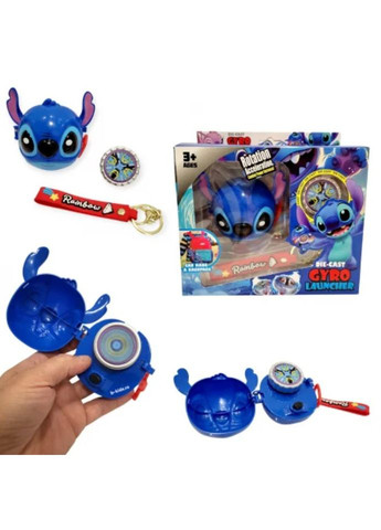 Іграшка бейблейд (японська дзиґа) Стіч Disney Gyro Launcher блакитна Po Fanu (325483981)