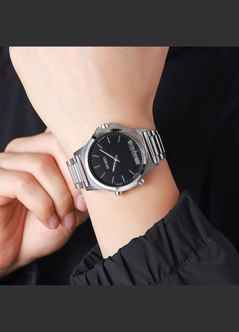 2120SIBK Silver-Black кварцевый сasual, классический Skmei (323201551)