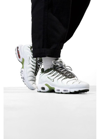 КРОСІВКИ ЖІНОЧІ NIKE AIR MAX PLUS TN LIGHT BONE OLIVE НАЙК АІР МАКС ТН ПЛЮС No Brand білі демісезони (368868639)