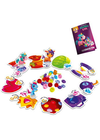 Игра настольная развлекательная "Алмаз бум" Единорожка VT8055-31, 2-4 игрока Vladi toys (367970680)