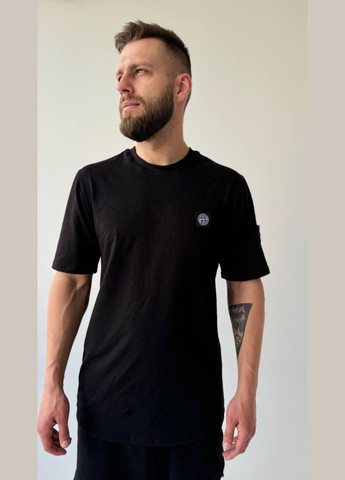 Чорна 2 в 1 футболка + шорти стон тканина стрейч -кулір високої якості No Brand