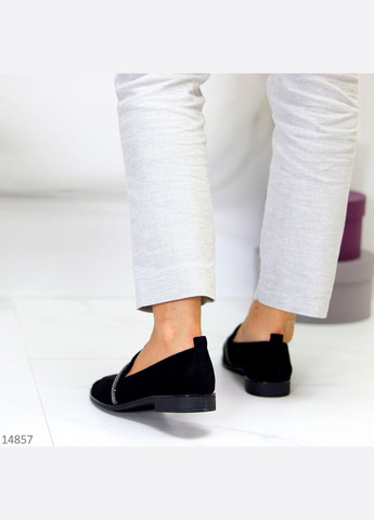 No Brand Замшеві жіночі повсякденні туфлі на низькому каблуці, легкі, зручні, купити недорого Розмір 36 -41 чорний з, — (366704567)