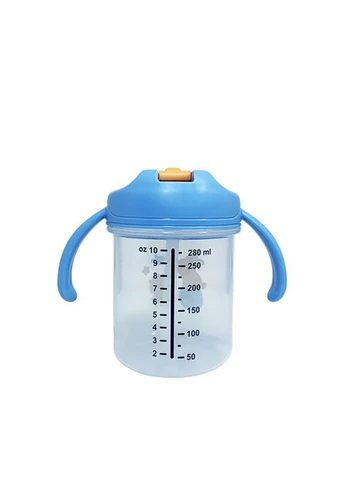 Дитячий поїльник з трубочкою "Зайчик" MGZ-0335(Blue) 280 мл Mega Zayka (386351990)