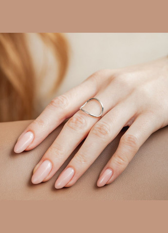 Серебряное кольцо Сфера на фаланге без камней Каштан (342334832)