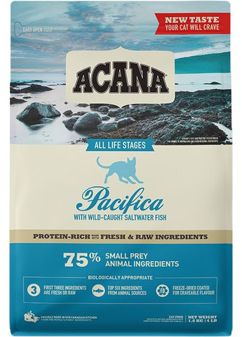 Сухий корм для кішок всіх порід Pacifica Cat 1.8 кг (a64118) (064992714642) Acana (364788973)