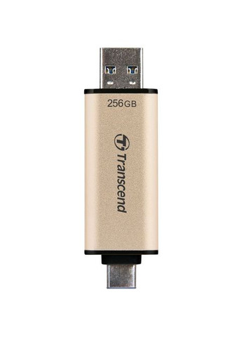 USB флэш-накопитель 256GB JetFlash 930 GoldBlack USB 3.2/Type-C (TS256GJF930C) Transcend 256GB JetFlash 930 Gold-Black USB 3.2/Type-C (295930467)
