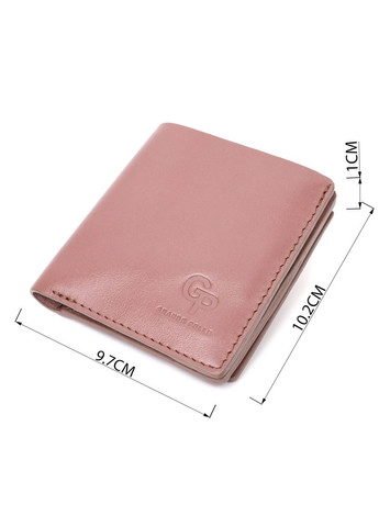 Невелике портмоне з натуральної шкіри 16799 Пудровий Grande Pelle (329147162)