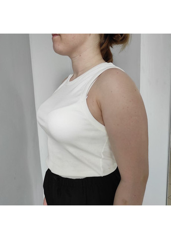 Майка женская трикотажная рубчик стрейч S\M чёрная Dias - (350349686)