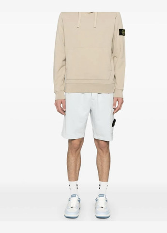 Чоловічі шорти з логотипом STONE ISLAND STm19028 Білий No Brand (339596887)