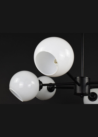 Люстра стельова на 6 лампочок 27827 Чорний 24-59х80х80 см. Sunnysky (364492809)