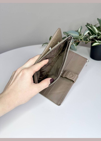 Жіночий вертикальний гаманець на кнопці з натуральної шкіри Classic (314893479)