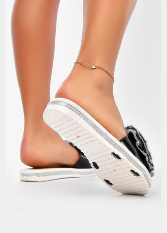 Шльопанці жіночі силіконові чорного кольору Let's Shop (340715121)