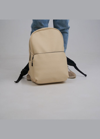Повсякденний рюкзак з екошкіри бежевого кольору із відділенням під ноутбук ToBeYou x (293247104)