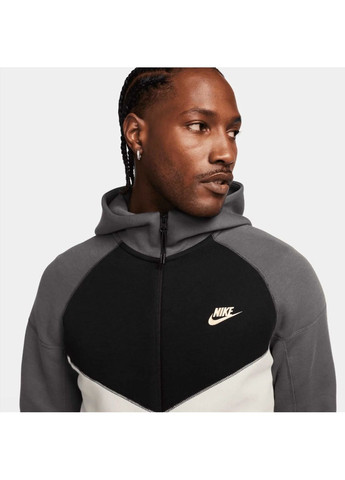 Толстовка чоловіча Sportswear Tech Fleece Windrunner Beige/Grey Nike (364662530)