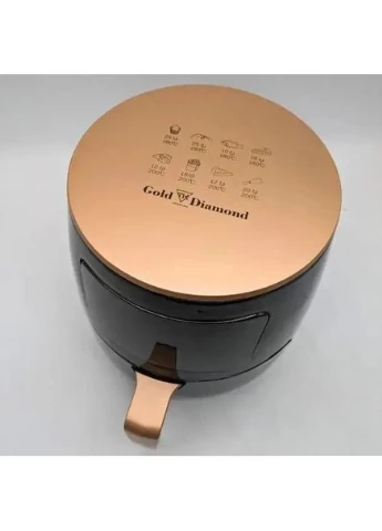 Аеро-фрітюрниця Gold Diamond TK 09904 6л 3200 Вт безмасляна мультипіч Digital (382511840)