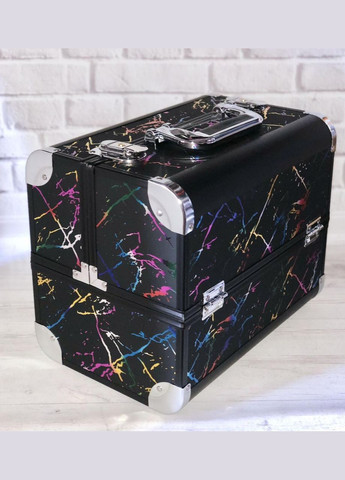 Валіза кейс для мастетра манікюру, візажиста, косметолога з візерунком (метал+пластик) Global Fashion (297922803)