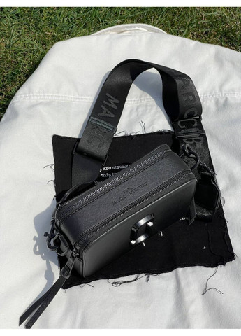 Жіноча сумка на плече Marc Jacobs The Snapshot Total Black чорна Марк Джейкобс крос боді Снапшот No Brand (364488342)