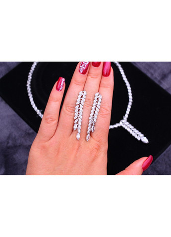 Комплект Колье и серьги Дебора серебристый love-shopping Xuping Jewelry (358524990)