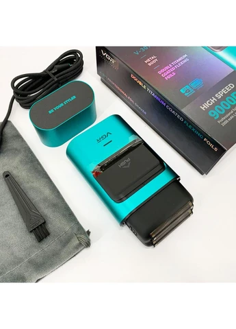 Электробритва-шейвер для бороды и лица VGR V-307 GREEN металлический корпус No Brand (385315799)