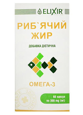 Рыбий жир 60 капс Elixir (339679485)