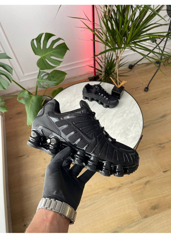 Кросівки жіночі і чоловічі Nike Shox TL Black | Найк Шокс ТЛ чорні No Brand чорні демісезони (362085049)