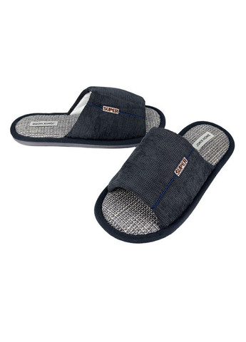 Серые тапочки домашние мужские открытые серые 10244-3 Jomix