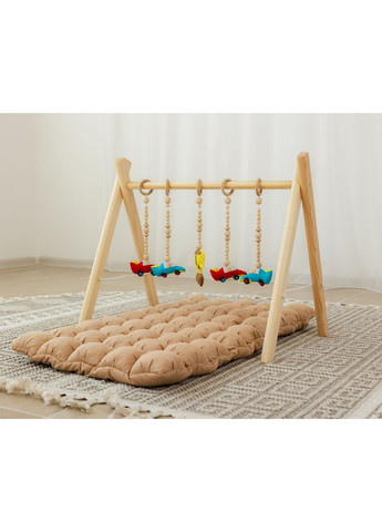 Мобіль дерев'яний підлоговий Бебі Джим XRMASTER Чемпіон з матрациком Капучино No Brand (350313842)