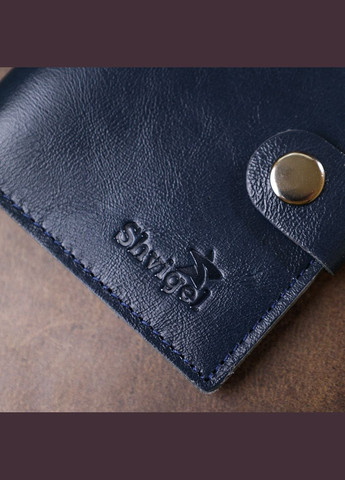 Портмоне для документов мужское из натуральной кожи 16507 Синий Shvigel (306881929)