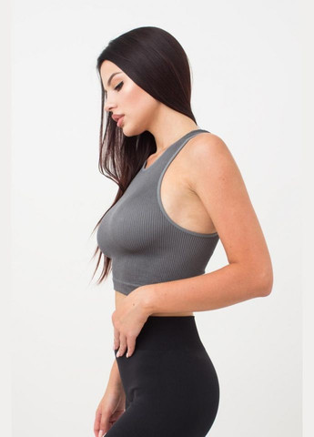 Топ жіночій безшовний на широких бретелях в рубчик Giulia HALTER TOP RIB (296470300)