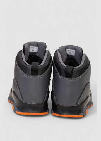 Серые осенние ботинки мужские зимние на меху Ager