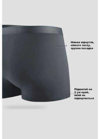 Набір трусів боксерів чоловічих M3-8302-24 XL 2 шт Світло-сірий/Темно-сірий Miiow (401175198)